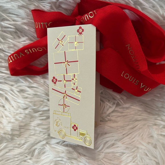 Authentic Louis Vuitton Small Gift Box, Holiday Ribbon and Holiday Gift Card - Picture 9 of 11